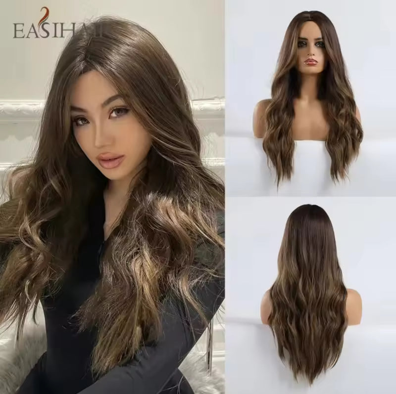 Long Wavy Synthetic Wig 7POQlvd - TUZZUT Qatar Online Shopping