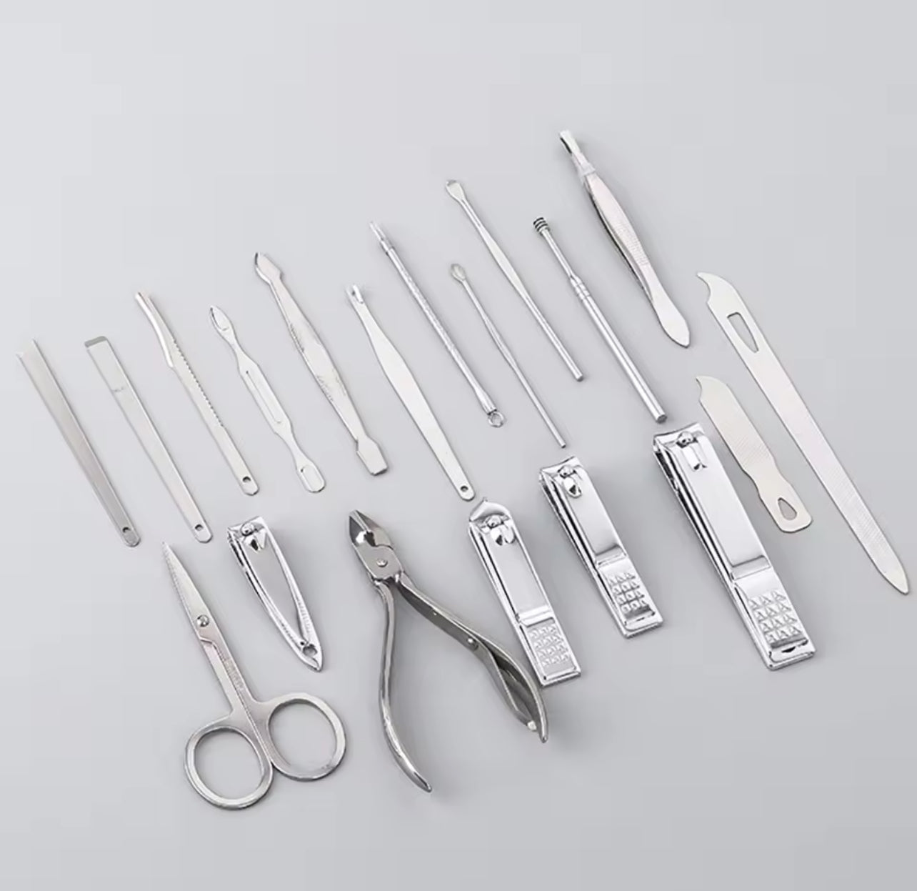 19pcs Nail Cutter Set Stainless Steel Nail Clippers Set 539522 19pcs Nail Cutter Set Stainless Steel Nail Clippers Set 539522