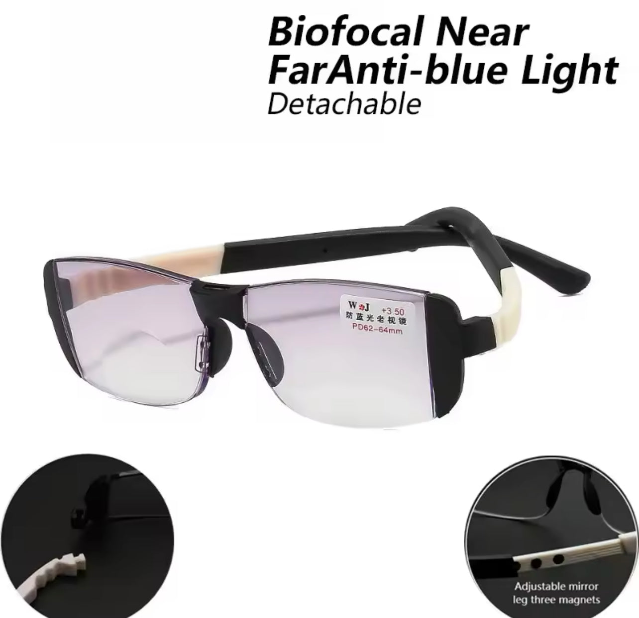 Vintage Reading Glasses Double Light Reading Far and Near Reading Glasses S107359 Vintage Reading Glasses Double Light Reading Far and Near Reading Glasses S107359