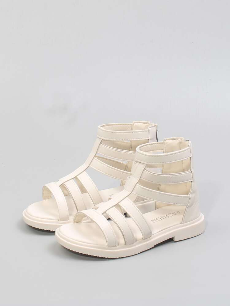 Girls Zip Back Gladiator Sandals 393792