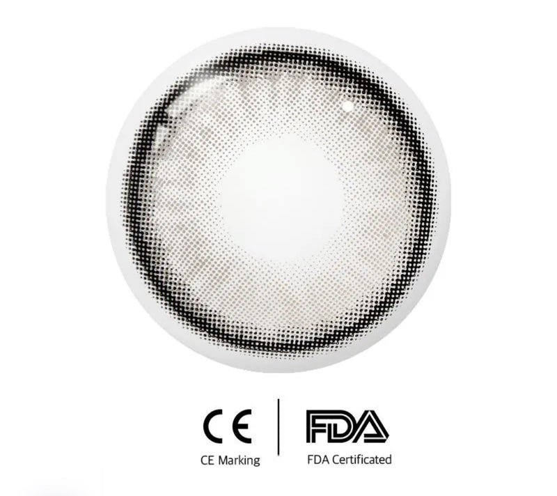 Unibling Iceland Silver Contact Lenses for Eyes (1 Pair) - TUZZUT Qatar Online Shopping