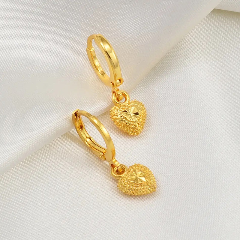 Mini Small Size Heart Stud Earrings Women Girls Kids S4825388 - TUZZUT Qatar Online Shopping