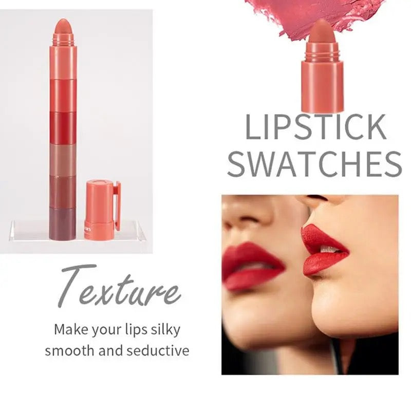 Long Lasting Lipstick 6 In 1Matte Lipstick For Women 434228