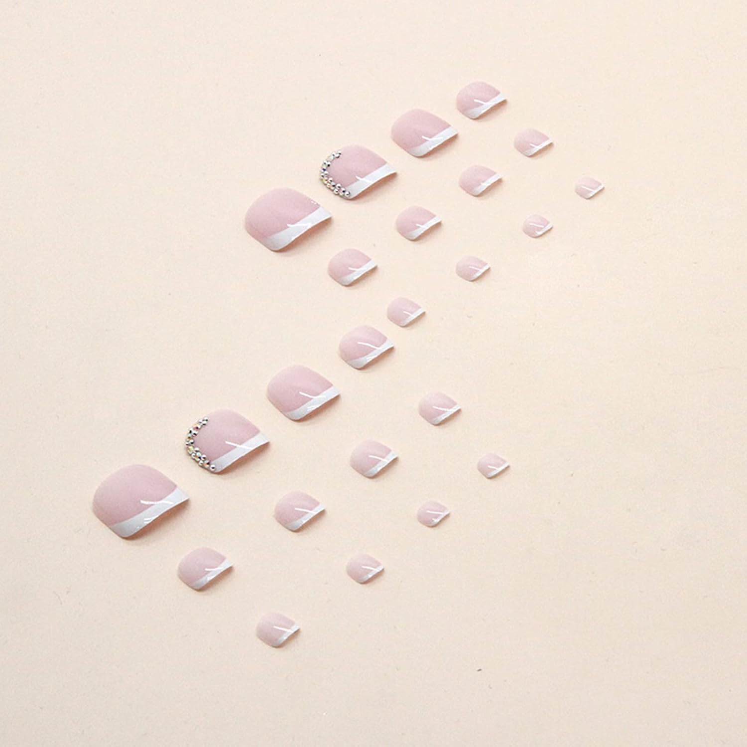 24pcs Natural Delicate & Comfortable Removable Fake Nails 421655 24pcs Natural Delicate & Comfortable Removable Fake Nails 421655