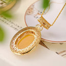 Amber Beeswax Oval Egg Pendant Necklace 37940 - TUZZUT Qatar Online Shopping