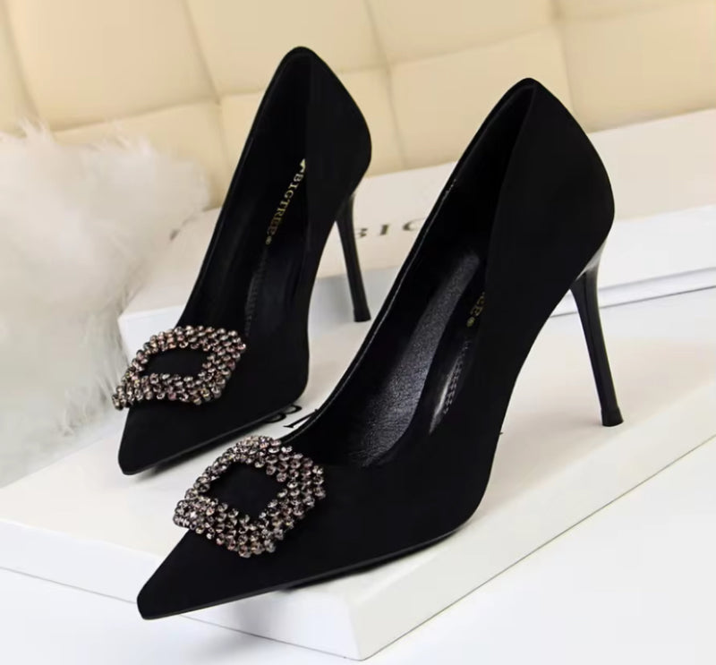 Elegant Women’s Stiletto Heels Slip S4436079 - TUZZUT Qatar Online Shopping