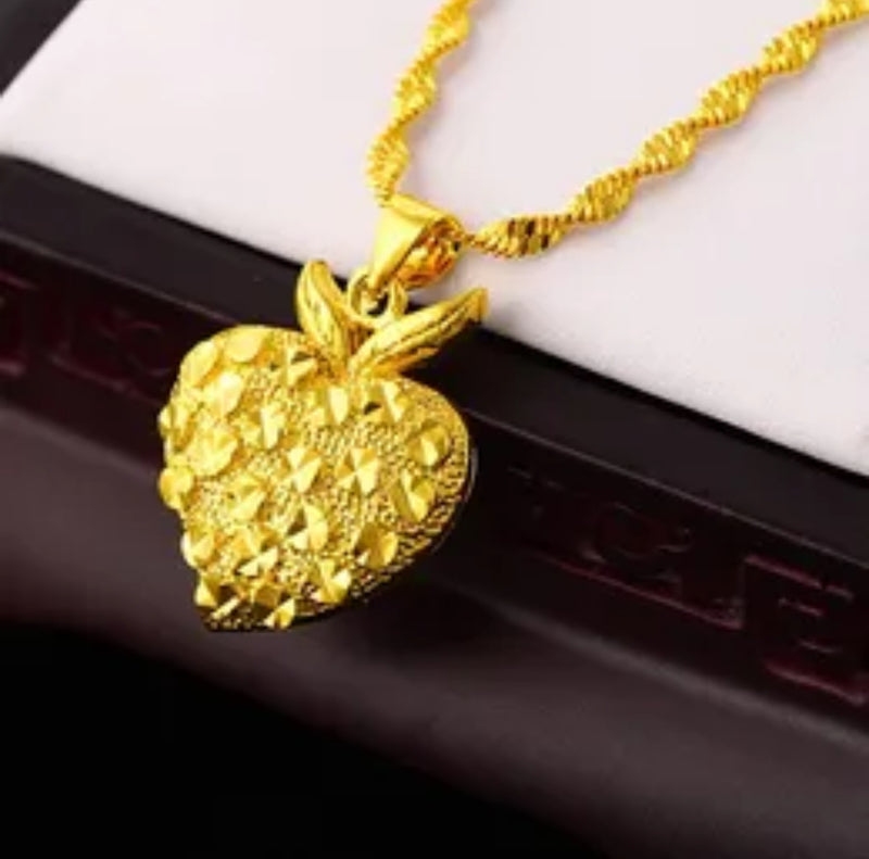 Stylish and Charming Love Gold Colour Necklace S4614516