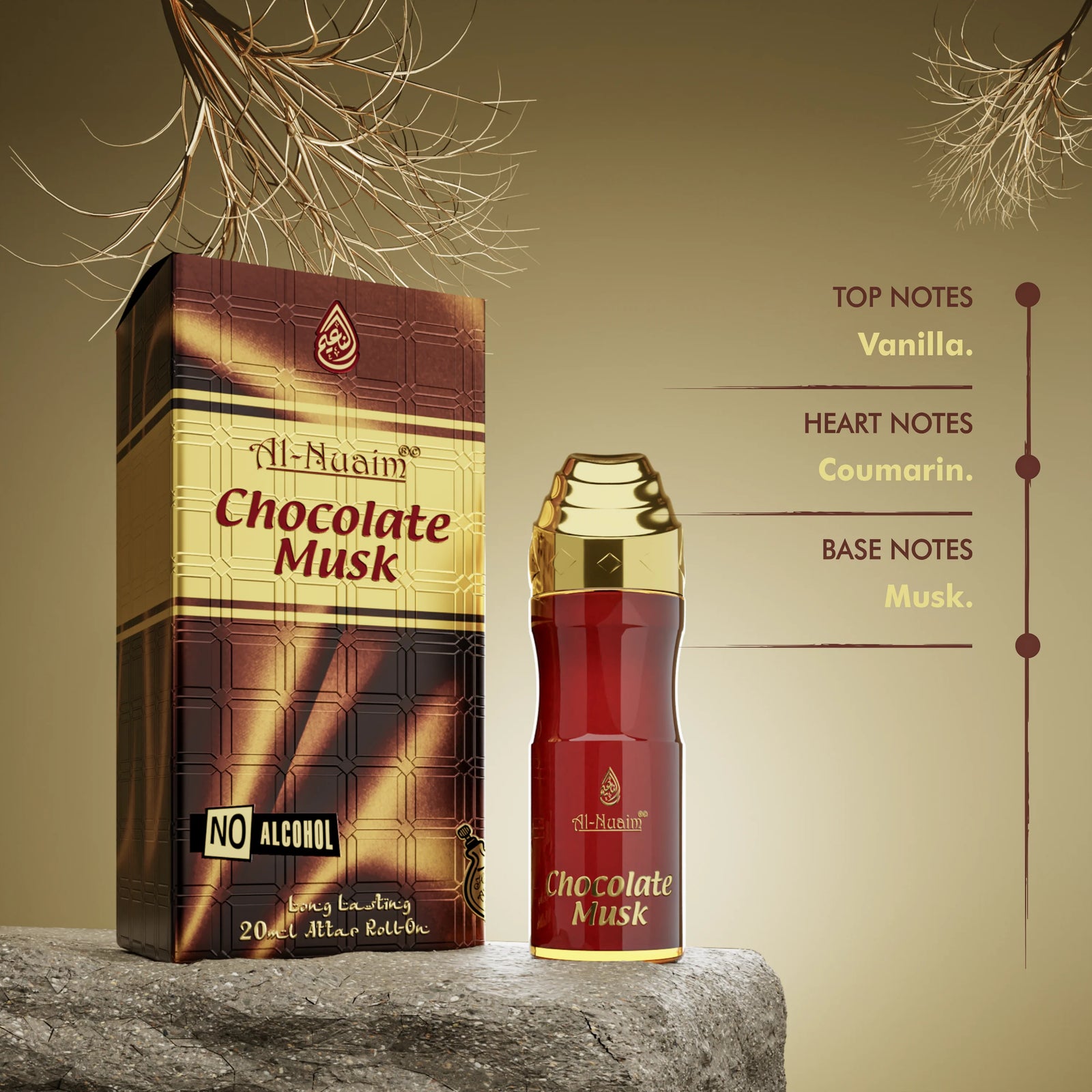 Al-Nuaim Chocolate Musk 20 ml Long Lasting Attar Roll on Al-Nuaim Chocolate Musk 20 ml Long Lasting Attar Roll on