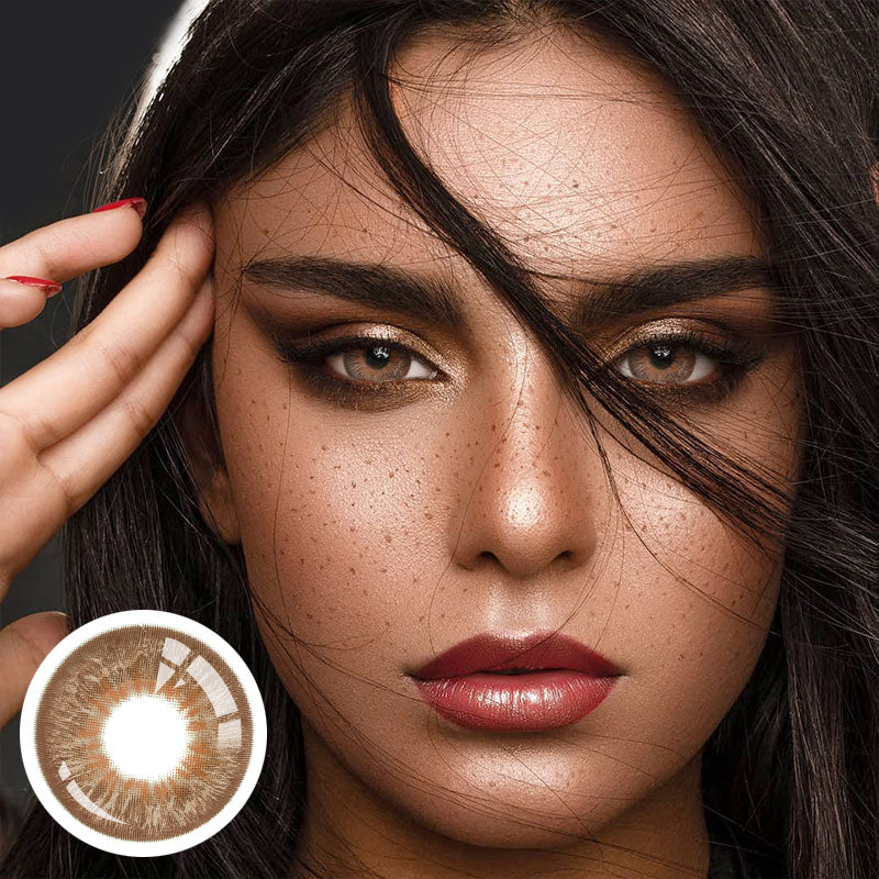 Unibling  Leopard Brown Contact Lenses for Eyes (1 Pair) - TUZZUT Qatar Online Shopping