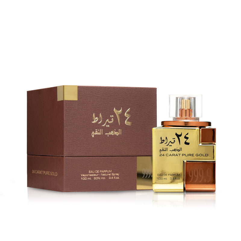 24 Carat Pure Gold Eau De Parfum Spray 100ml By Lattafa