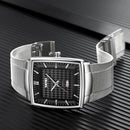 SKMEI Silver Stainless Steel Quartz Watch W7524 - TUZZUT Qatar Online Shopping