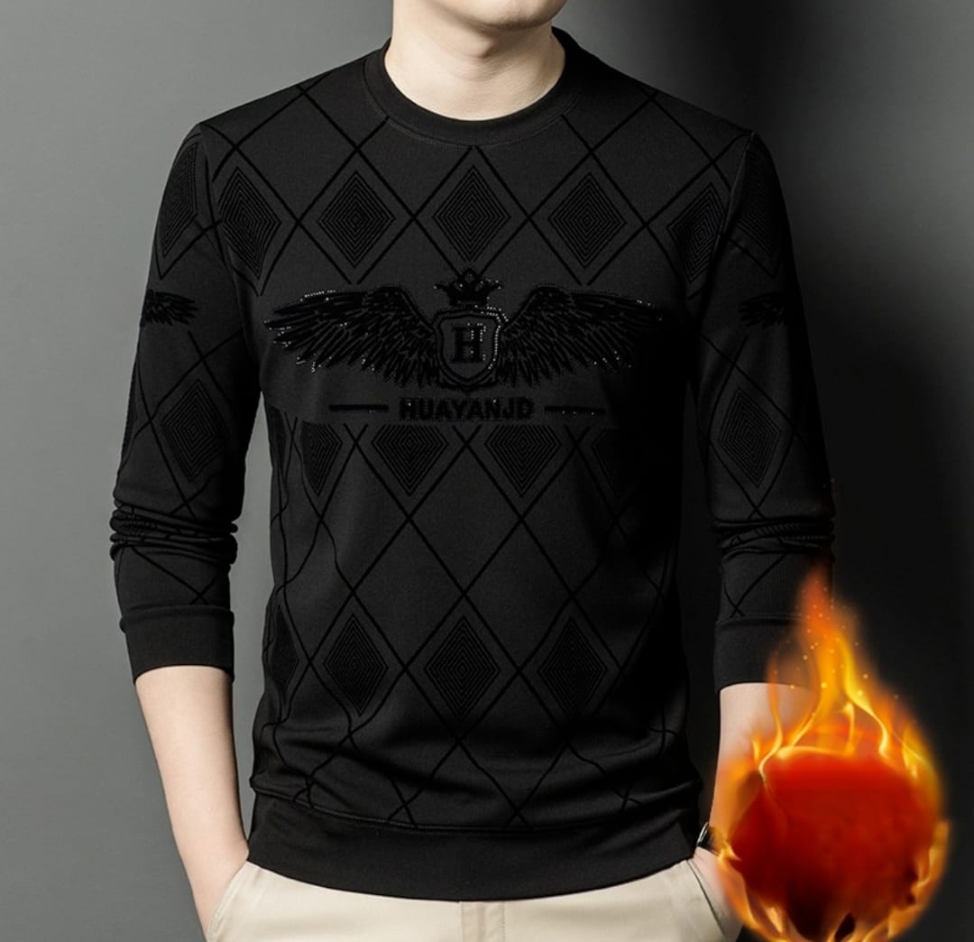 Long Sleeve Men's Hot Piece Fleece Casual Tshirt 176782 Long Sleeve Men's Hot Piece Fleece Casual Tshirt 176782