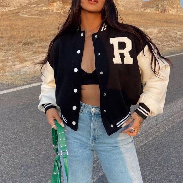 Women's Baseball Jacket 595872 XL Women's Baseball Jacket 595872 XL