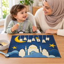 Navy Blue Kids Ramadan Kareem Dining Placemat 1557607