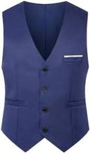 Men Suit 3 Pieces Formal Business Solid Tuxedos Blazer with Trousers for Wedding  S809951 - TUZZUT Qatar Online Shopping