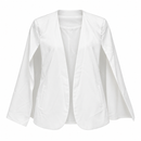 Women’s White Open-Front Cape Blazer H-2