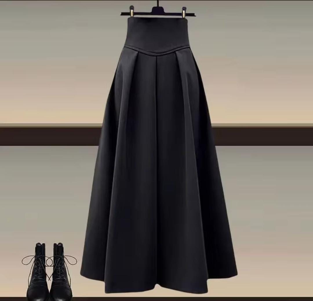 Black French Luxurious Semi-Body Skirt 58031 Black French Luxurious Semi-Body Skirt 58031