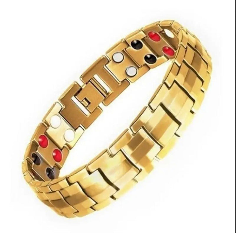 Braided Stainless Steel Magnetic Health Therapy Bracelet for Men - Tuzzut.com Qatar Online Shopping