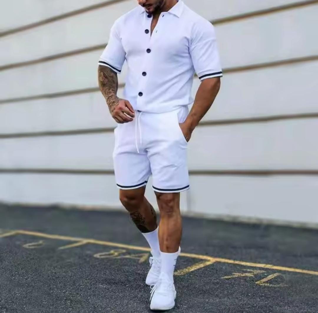 Men's Casual Short Sleeve Shorts Set S4964763 Men's Casual Short Sleeve Shorts Set S4964763
