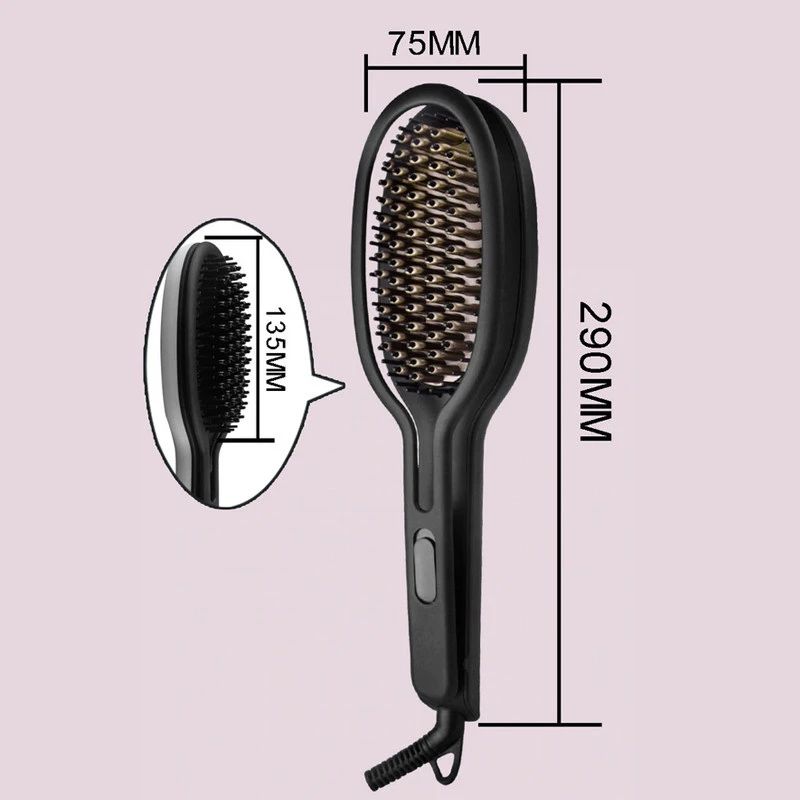 Hair Straighten Iorn Comb HQT-808 - TUZZUT Qatar Online Shopping