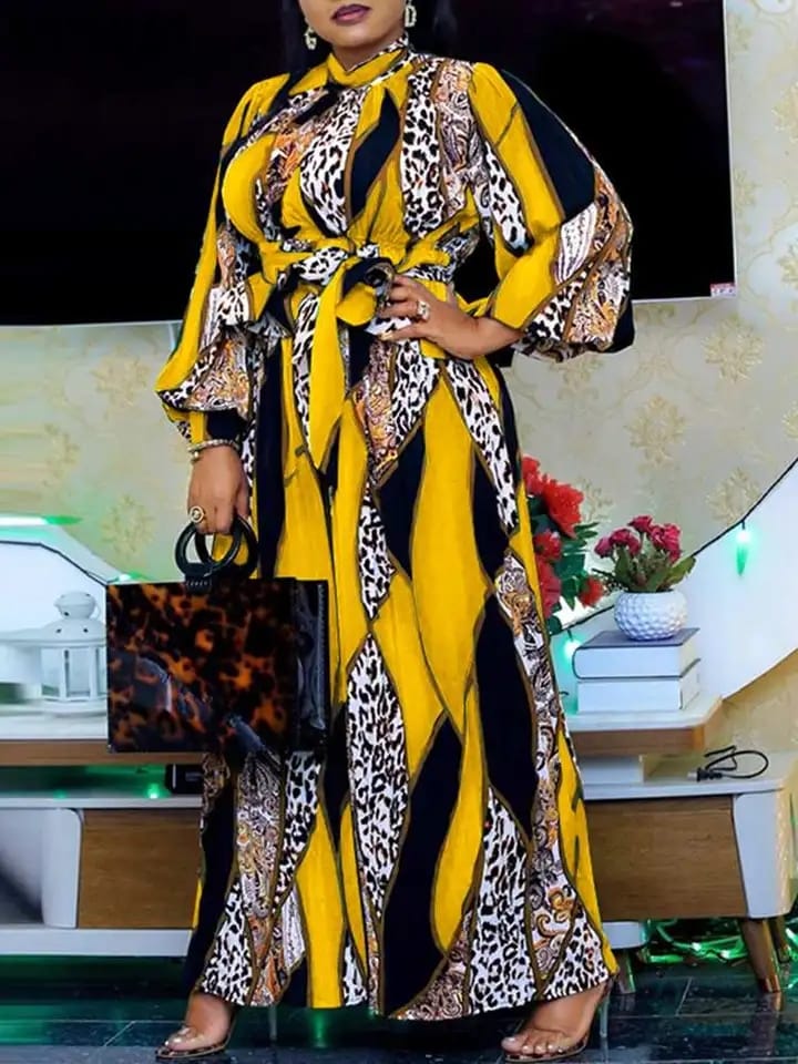 VONDA Summer Bohemian Robe Lantern Sleeve Maxi Sundress Vintage Lady Printed Pleated Long Dress Casual Belted Party Vestido S4318637 VONDA Summer Bohemian Robe Lantern Sleeve Maxi Sundress Vintage Lady Printed Pleated Long Dress Casual Belted Party Vestido S4318637