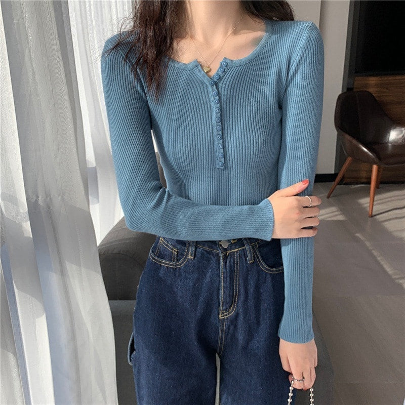 Women's Long Sleeve Knit Top 475968 Women's Long Sleeve Knit Top 475968