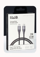 Liwa Type C To C Cable 65W /2M /DC126TT20B - TUZZUT Qatar Online Shopping