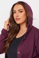 Curve Button Through Hooded Maxi Jacket 55943 - TUZZUT Qatar Online Shopping