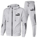 Men Tracksuit 2 Pieces Men's Winter Jacket Sets Clothing 132037 - TUZZUT Qatar Online Shopping