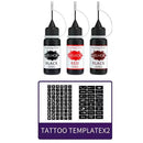 EELHOE Temporary Tattoo Kit with 3 Colors 10ml - TUZZUT Qatar Online Shopping