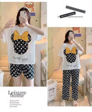 Women's Three-Piece Short-Sleeved Pajamas Sets   1569876 - TUZZUT Qatar Online Shopping