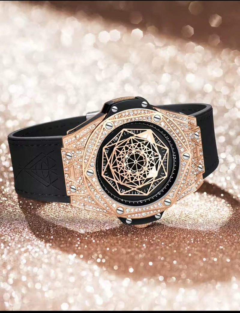 ONOLA Rose Gold Mens Sang Bleu Watch W76100 - TUZZUT Qatar Online Shopping