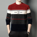 Long Sleeve Winter Men's Thick Sweater Red 173546 - TUZZUT Qatar Online Shopping