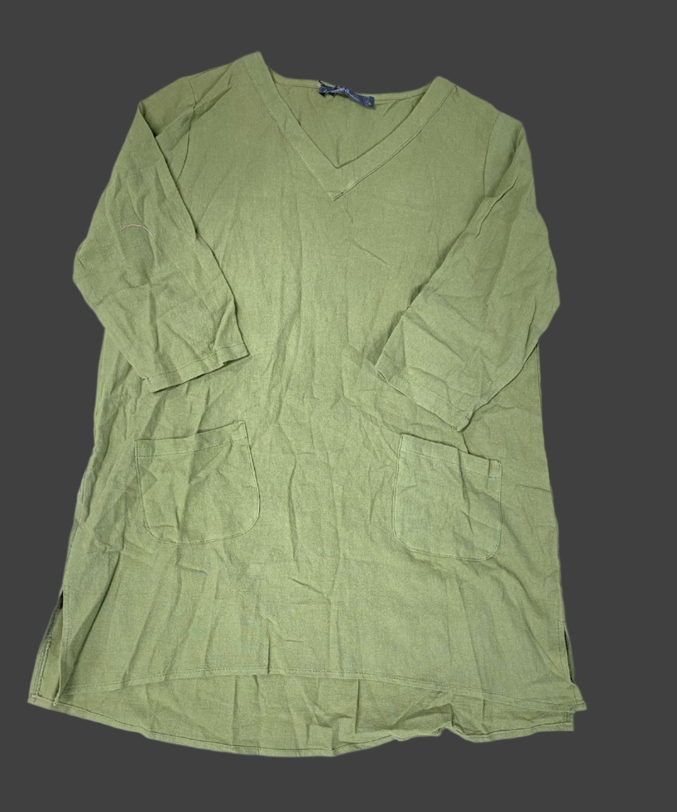 2pc Green Woven Linen Set Blouse & Capri Pants Women’s SKUI93223 2pc Green Woven Linen Set Blouse & Capri Pants Women’s SKUI93223