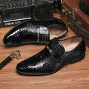 Crocodile-Embossed Leather Shoes 3195 - TUZZUT Qatar Online Shopping