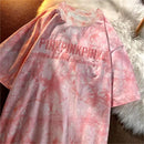 Women's Short Sleeve Tie Dye/Splash-ink T-Shirts 412939 - TUZZUT Qatar Online Shopping