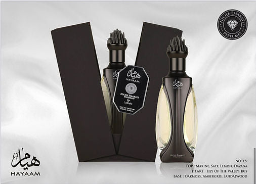Hayaam 100ml EDP by Lattafa Niche Emarati Perfumes Hayaam 100ml EDP by Lattafa Niche Emarati Perfumes