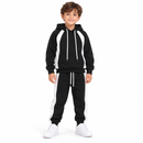 Boys’ Black and White Hoodie & Jogger Set S4869022 - Size 120cm