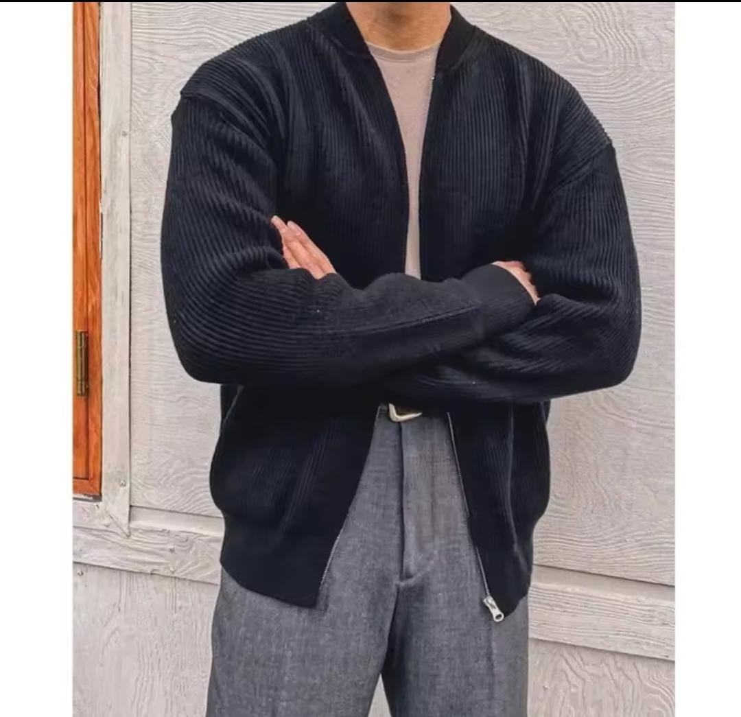 Men's Cardigan Colless Knitted Top Sweater Q103 Men's Cardigan Colless Knitted Top Sweater Q103