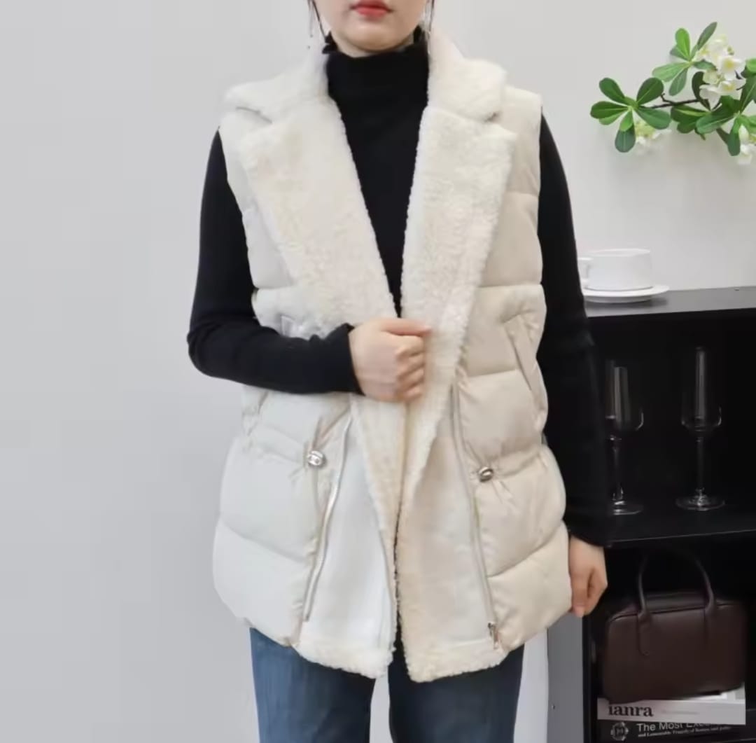 Sleeveless Oversized Coat For Autumn Winter 61481