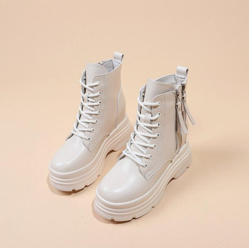 Women Platform Ankle Boots 6774 - TUZZUT Qatar Online Shopping