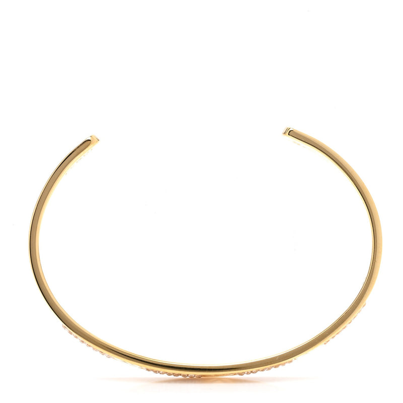 Metal Crystal Bracelet Yellow Gold DN2112 - TUZZUT Qatar Online Shopping