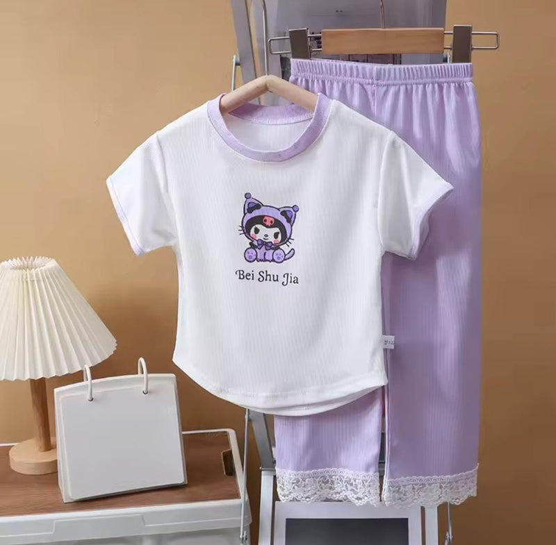 Girls' Kuromi Summer Pajama Set   1651573 - TUZZUT Qatar Online Shopping