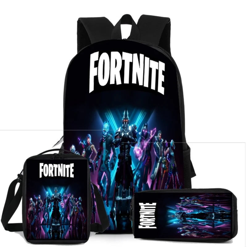 Kids Fortnite School Bag Suit Fortnite Backpack Crossboy Shoulder Bag Pen Bag S2193682