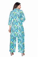 Women's Cotton Polyester Mix Fabric Printed Night suit Pajama Co-Ord Set - VKT900 - TUZZUT Qatar Online Shopping