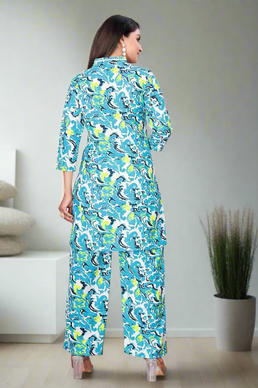 Women's Cotton Polyester Mix Fabric Printed Night suit Pajama Co-Ord Set - VKT900 Women's Cotton Polyester Mix Fabric Printed Night suit Pajama Co-Ord Set - VKT900