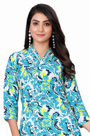 Women's Cotton Polyester Mix Fabric Printed Night suit Pajama Co-Ord Set - VKT900 - TUZZUT Qatar Online Shopping