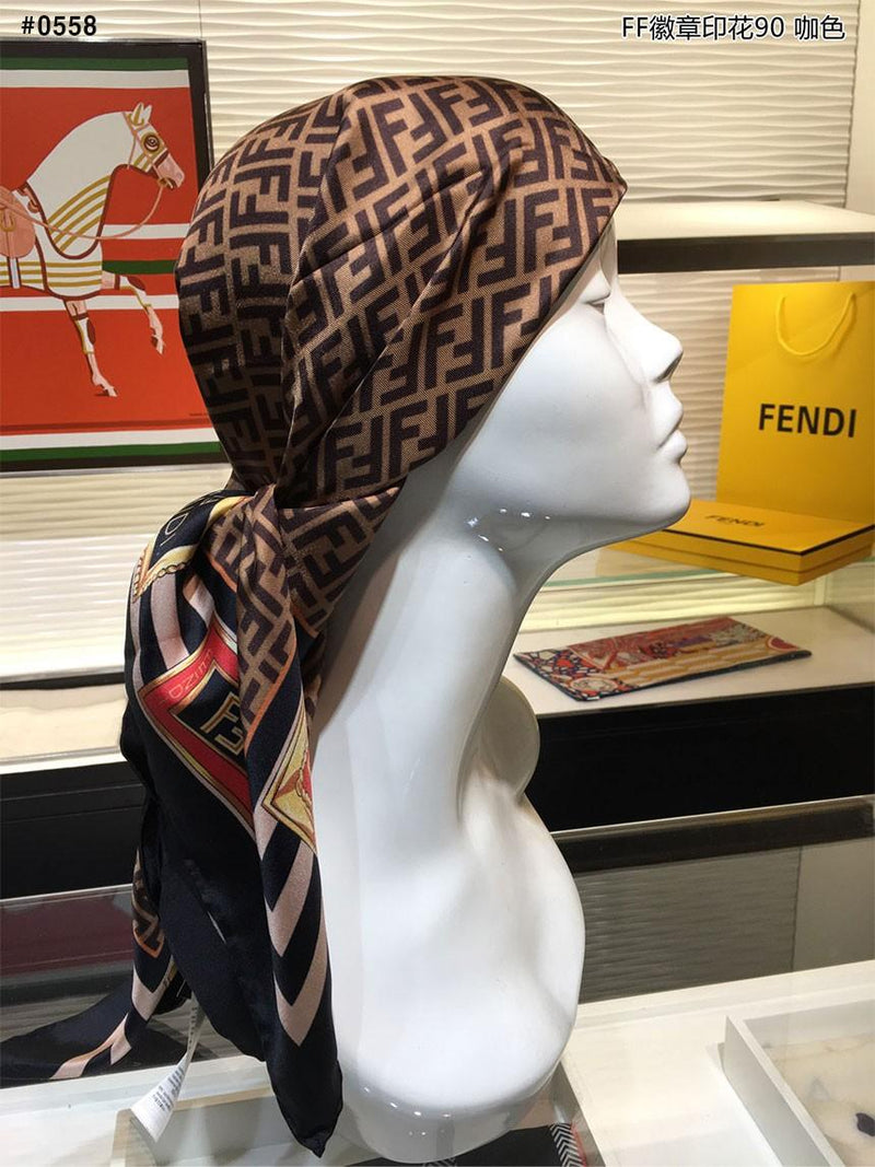 Jewelry Square FF Pattern Scarf FF4747 - TUZZUT Qatar Online Shopping