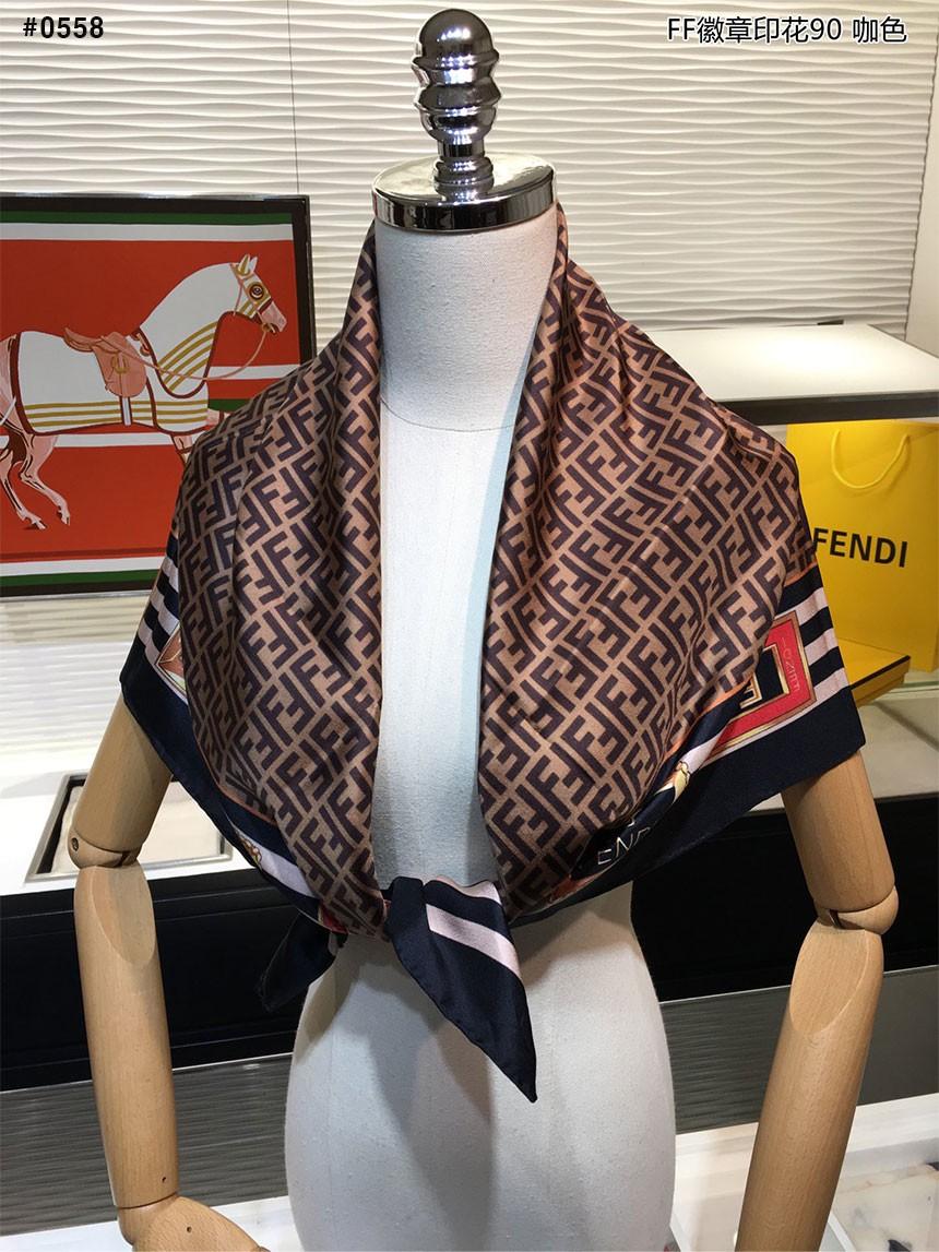 Jewelry Square FF Pattern Scarf FF4747 Jewelry Square FF Pattern Scarf FF4747