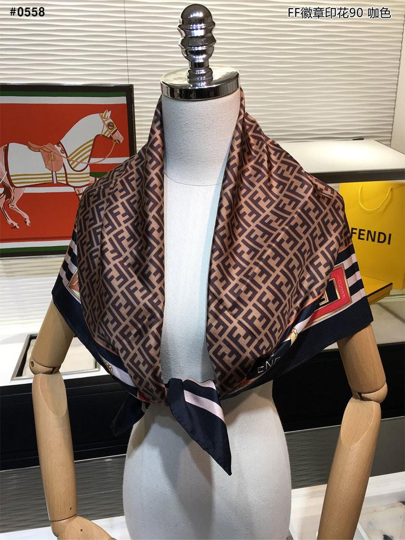 Jewelry Square FF Pattern Scarf FF4747 - TUZZUT Qatar Online Shopping